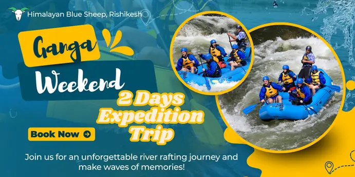 Ganga Weekend Rafting Expedition 2 days trip by Himalayan Blue Sheep
